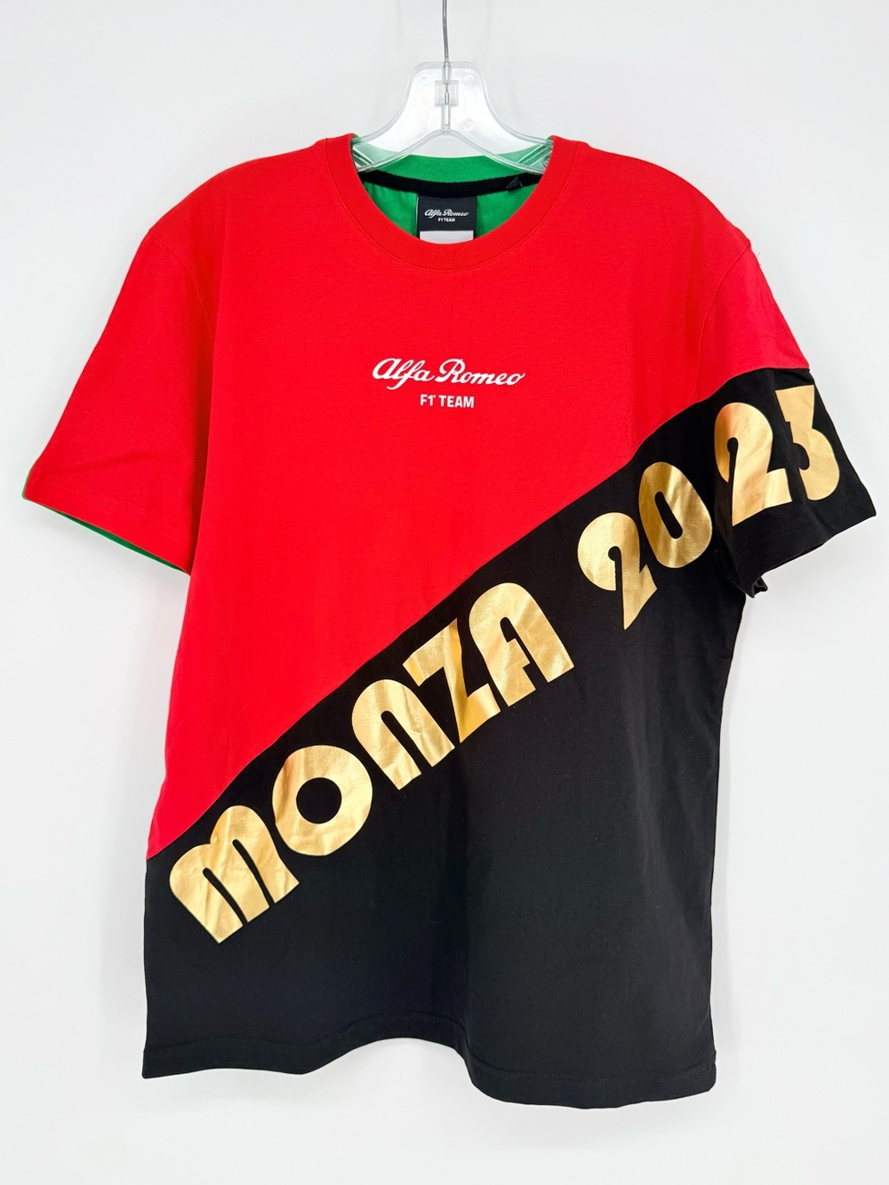 Alfa Romeo F1 Team Shirt M Sporty Prep Racecore Blockette Monza 2023 Formula 1